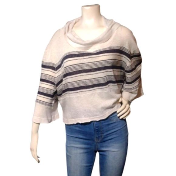 We The Free High Low Cowl Neck Oversized Top P+S+ oversized Small Medium NWOT - Picture 1 of 9